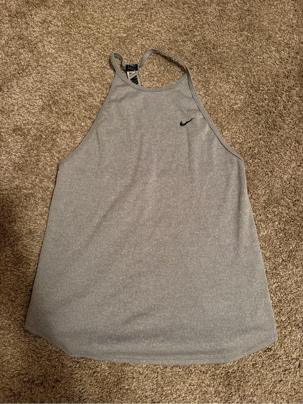 Nike Light Gray Racerback Athletic Tank Top